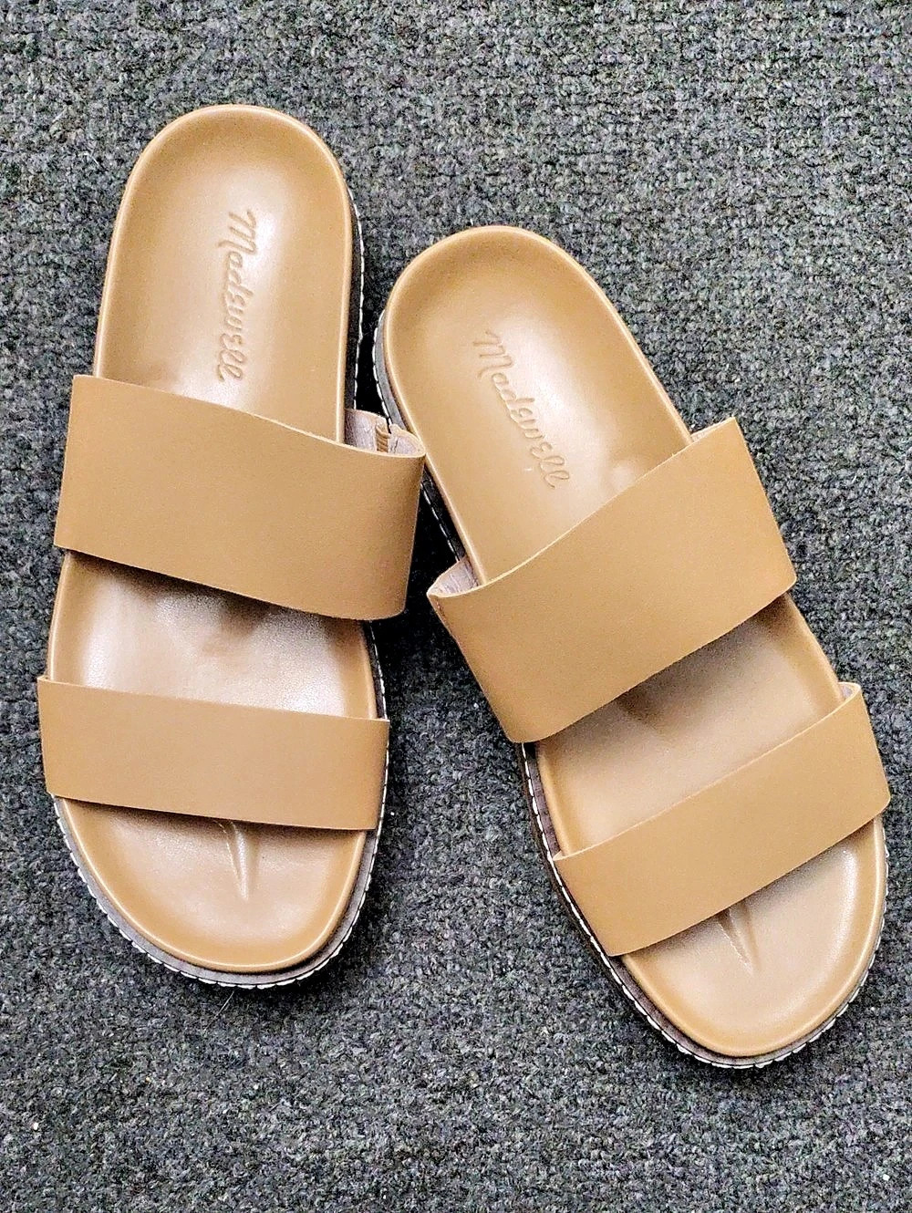 Madewell Brown Double-Strap Sandals EUC